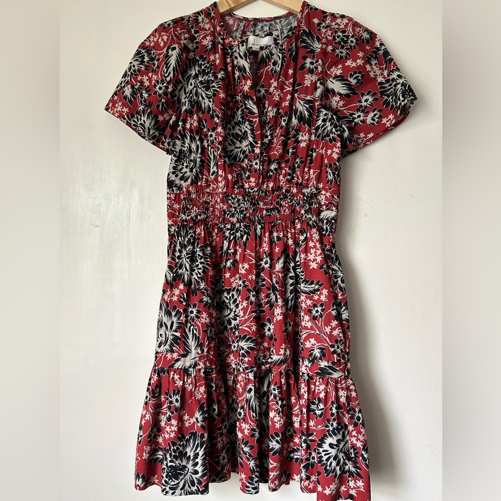 Anthropologie Somerset mini dress red and black print - Picture 2 of 7